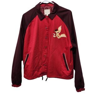 Silence And Noise Urban Outfitters Embroidered Dragon Jacket Size L‎ #I41WA